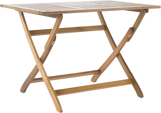Amazon.com : Christopher Knight Home Positano Outdoor Acacia Wood Foldable Dining Table, Natural Stained : Garden & Outdoor