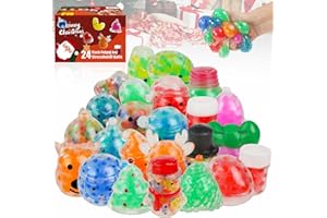 OFRYH 24PCS Christmas Squishies,Christmas Squishy Fidget Stress Ball Toys,Bulk Stress Relief Sensory Toy for Christmas Party Favors,Christmas Stocking Stuffers, Goodie Bag Stuffers,Birthday Gift