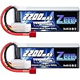 Zeee 3S LiPo Battery 2200mAh 11.1V 35C Soft Case Battery with T Connector for RC Airplane RC Quadcopter Helicopter Drone FPV (2 Pack)