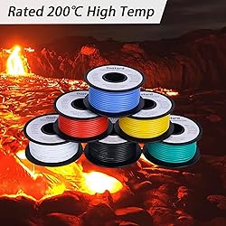 Dastard 20 AWG Silicone Stranded Wire【White 300ft