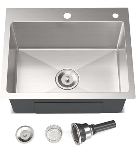 Agua Canada ELROY1 31" Dual Bowl Stainless Steel Kitchen Sink – 18 Gauge, Top Mount, 1 Faucet Hole