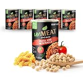 unMEAT Plant-Based Pasta and Meatballs, 15 oz, 6 Pack | Pasta with plant-based meatballs offers a convenient vegan comfort meal for quick lunches or weeknight dinners