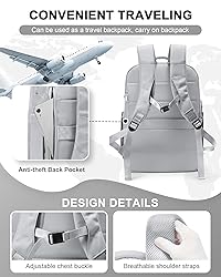 CADOLIM Travel Backpack Carry On Flight Approved