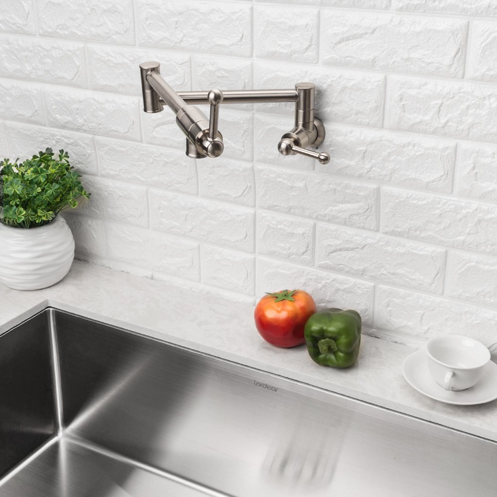 LORDEAR Commercial Stainless Steel Pot Filler Folding Stretchable