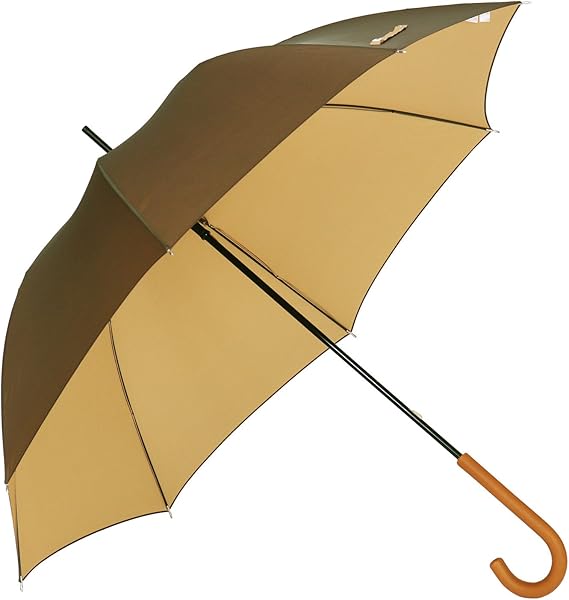 Amazon オロビアンコ Orobianco 両面転写無地プリント Stella レディース長傘 親骨60cm モカ ベージュ 長傘 通販