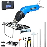 NLBFOU Electric Hot Knife Foam Cutter Tool Kit Air Cooled | Grooving/Sculpting/Cutting (5 Blades) 200W 110-120V Pro Slotter for Styrofoam, XPS, EPP, EPS, EVA, EPE, KT Board, Sponge