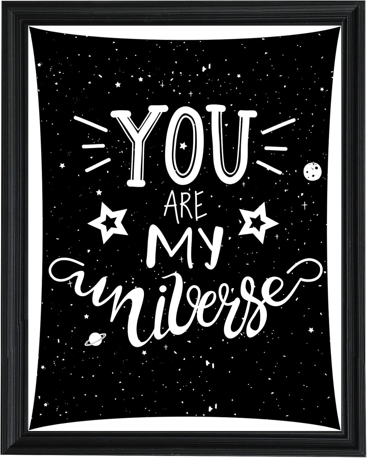 Unframed Wall Art – You Are My Universe | Gifts For Husband / Wife / Soulmates / Him / Her | Best Gift Ideas On Birthday / Christmas / Wedding / Valentine’s Day / 1st / First / 3rd Anniversary | Long Distance Relationship | Romantic Wall Décor Gifts For Bridesmaid / Baby shower / Bride / Groom / Girlfriend / Boyfriend | Love Remainder Gift From Boyfriend To Girlfriend