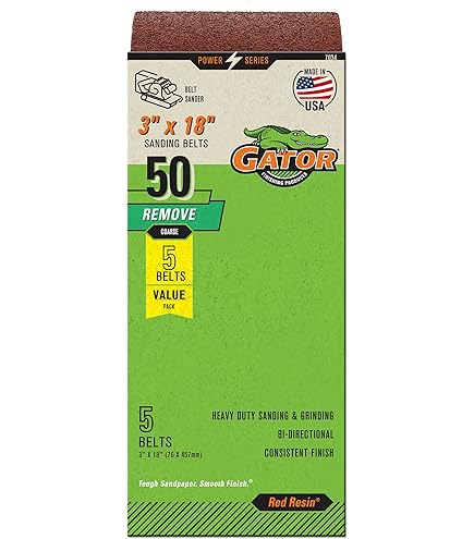 Gator Bandes Abrasives Portables En Résine Rouge Grain 120