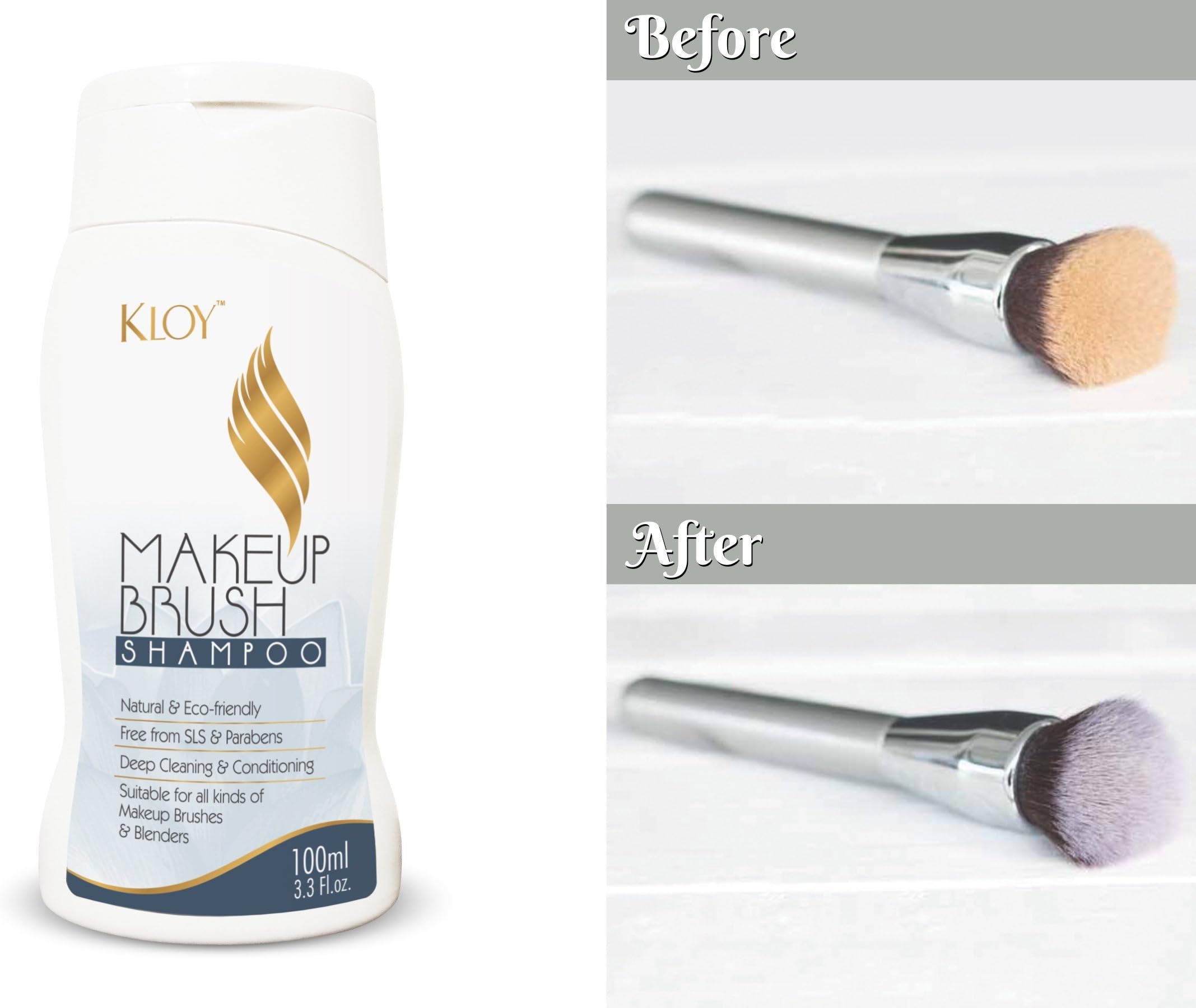KLOY Makeup Brush Cleaning Shampoo, 100ml