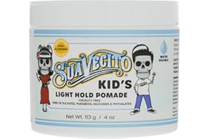 Suavecito Kid's Pomade Calming Chamomile Scent Light Hold 4 oz. - Water Based Flake Free Hair Gel - Dermatologist-Tested, Hypoallergenic Formula - Free of Sulfates, Parabens, and Phthalates