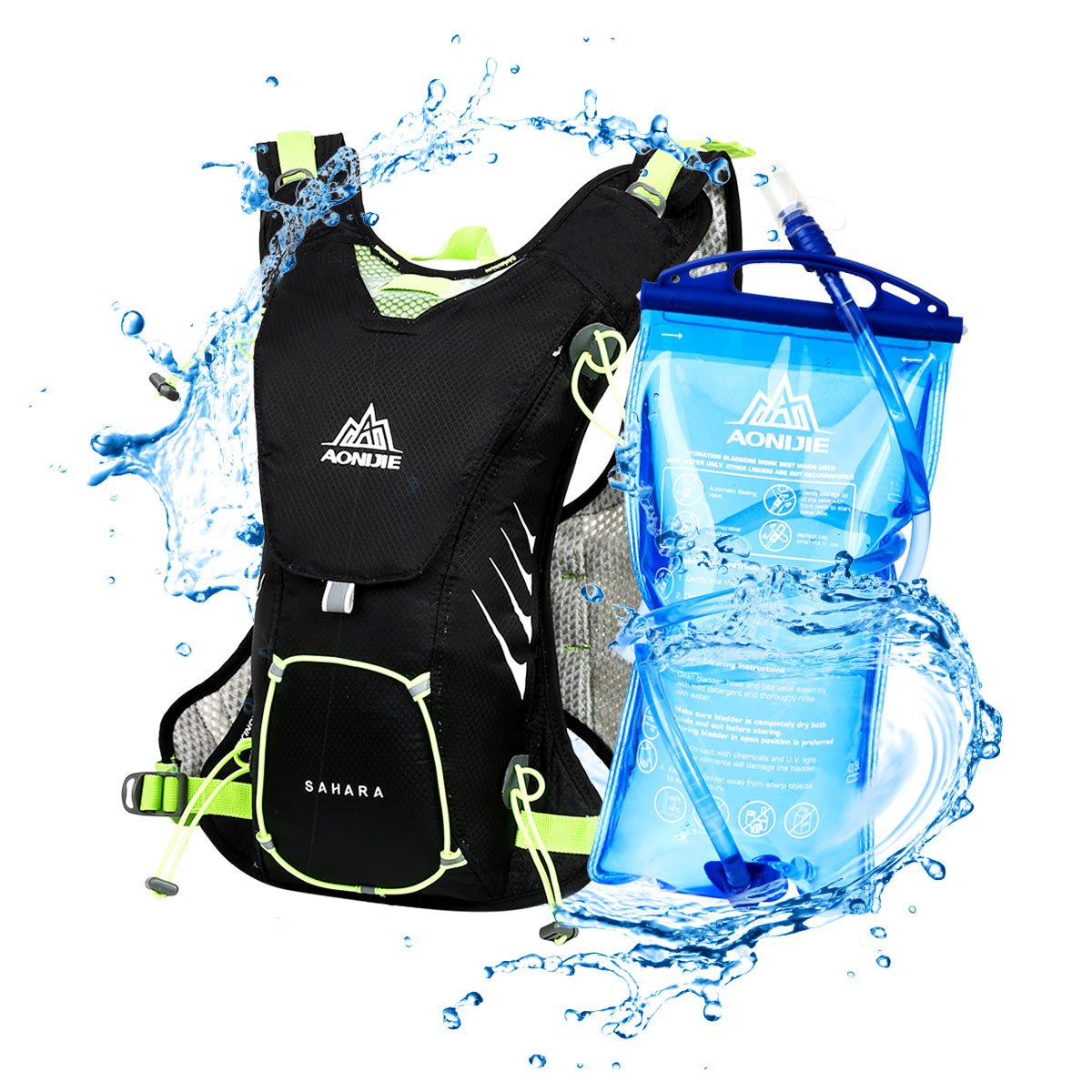 LOCAL LION Mochilas de hidratación L para Running Mochila Maratón Ciclismo al