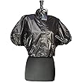 Shower Shirt, Water-Resistant Post Surgery Garment for Shower Protection (Black, L/XL)