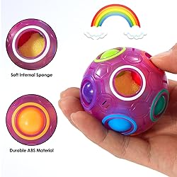 Vdealen Magic Rainbow Puzzle Ball, Fidget Ball