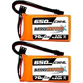 CNHL 650mAh 2s Lipo Battery 7.4v 70C with XT30 Plug for 120 Size FPV Torrent 110 Inductrix FPV Racing Drone Like EMAX Tinyhaw