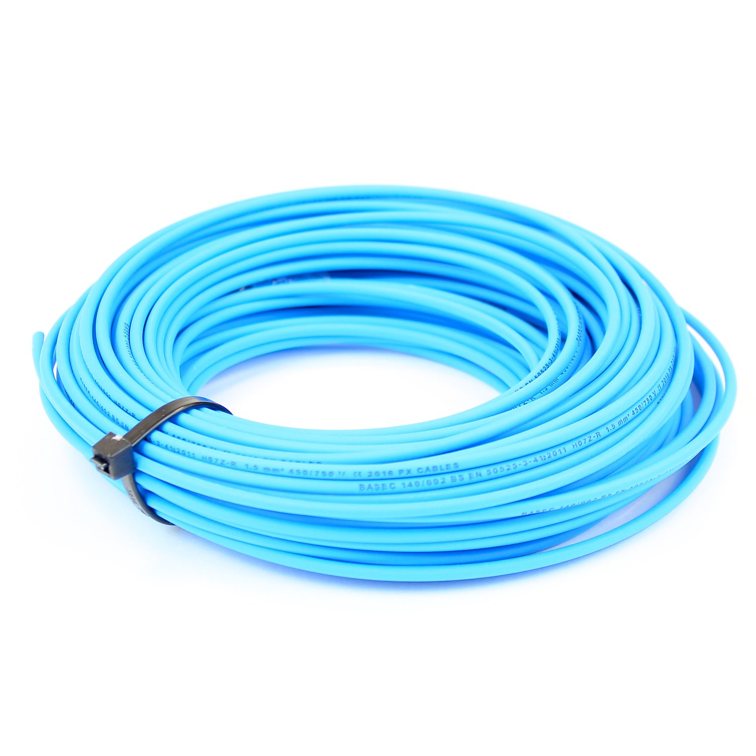 1.5 mm Single Core Conduit Ali's DIY Cable 6491X Blue Neutral - 20 metre Cut Length