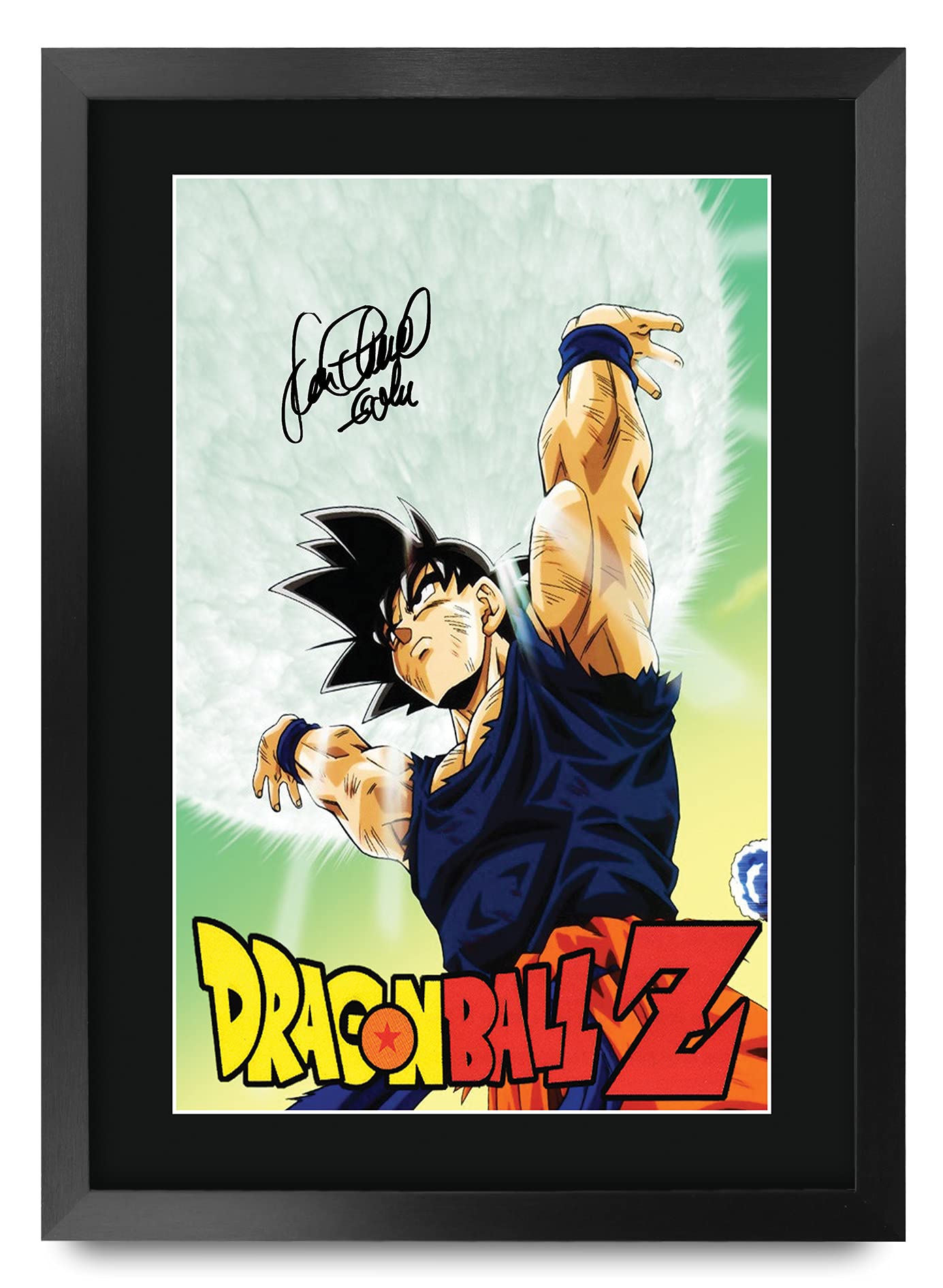 HWC Trading A3 FR Dragonball Z Sean Schemmel Gifts Printed Signed Autograph Picture for TV Memorabilia Fans - A3 Framed