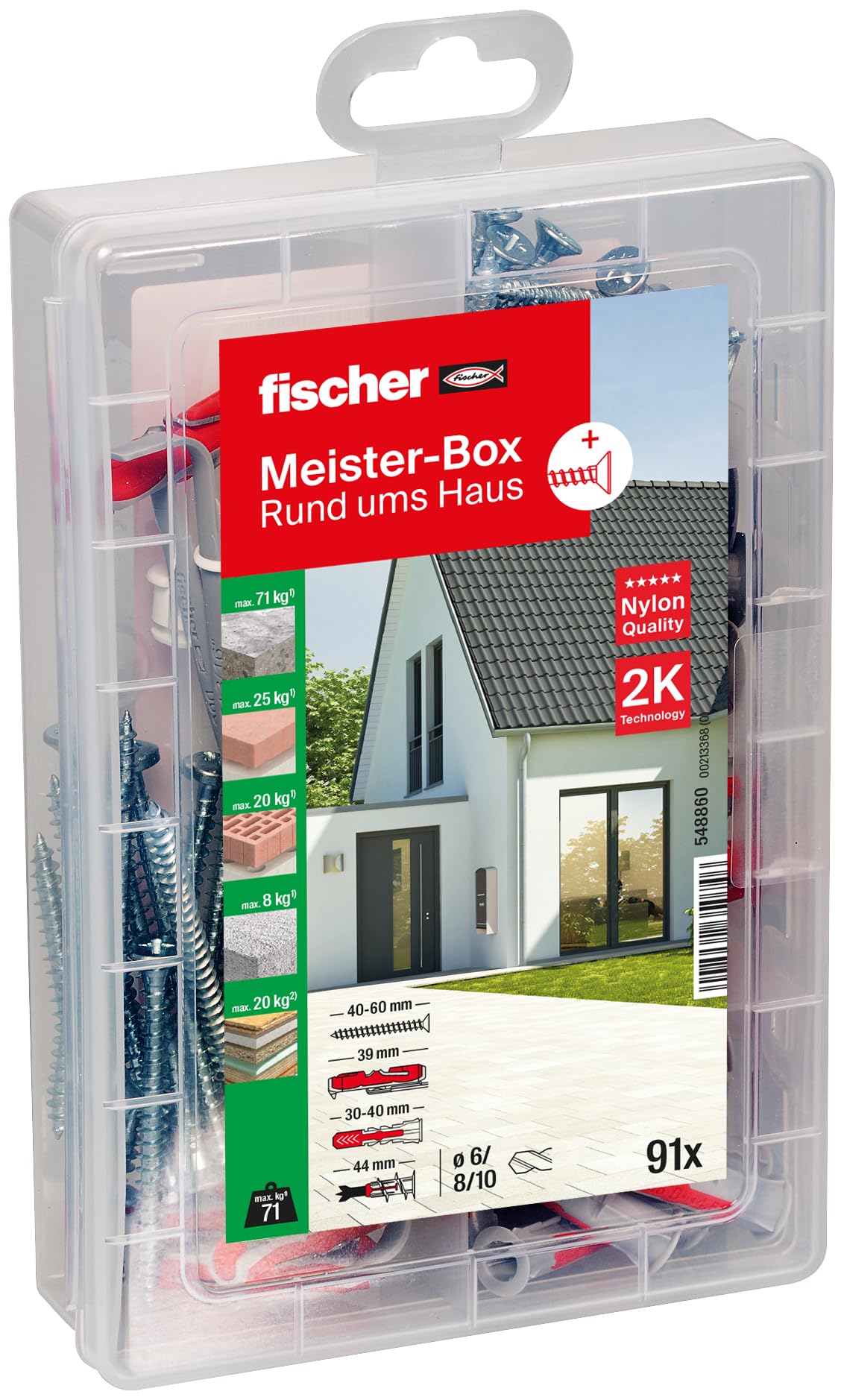 fischer Meister Box Dowel Set, 548860
