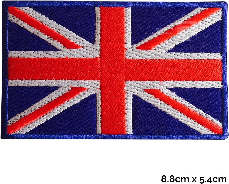 Real Empire Union Jack England British Flag Embroidery Patch/Badge Iron On Or Sew On Patch T-Shirt