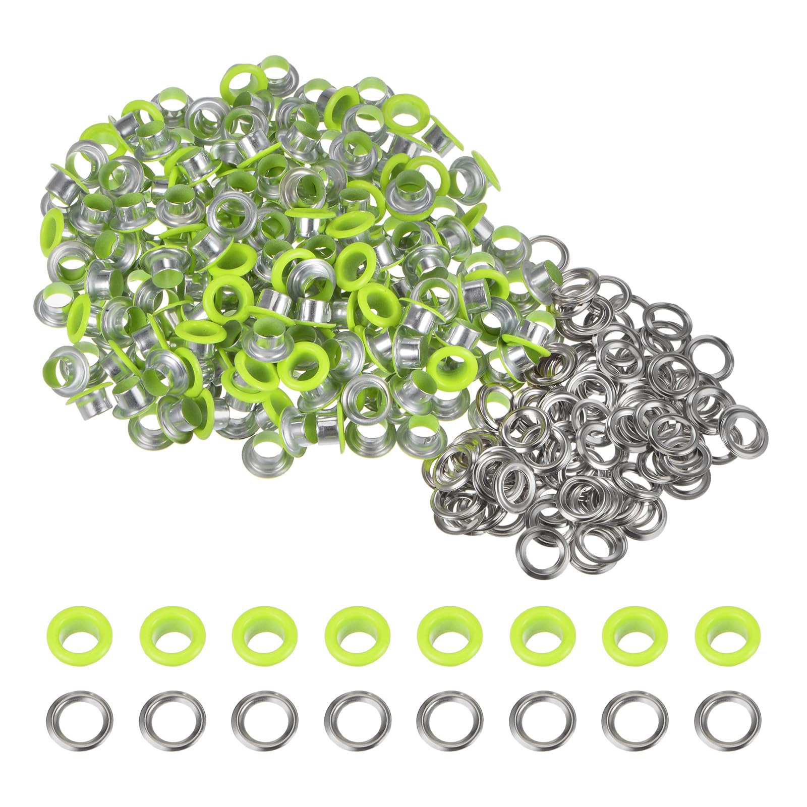 HARFINGTON 200 Set Color Round Grommets 6mm