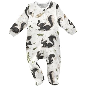 Mazeann Baby Sleepers Newborn Baby One-Piece Footies for Girl Boy