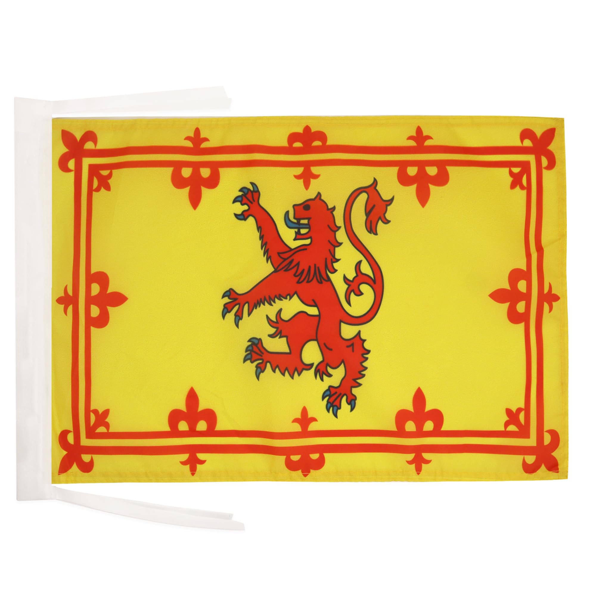 AZ FLAG - Kingdom of Scotland Flag - 18'' x 12'' - 100% Polyester Royal Scottich Small Banner with Two Cords - Fade Resistant - Vivid Colors - 18x12 in - 45x30 Cm — image 1