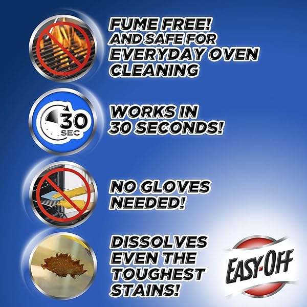EASY-OFF FUME FREE OVEN CLEANER SPRAY, LEMON, 24OZ, REMOVES GREASE