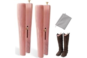 YSVORTOT Cedar Boot Tree for Tall & Cowboy Boots, Adjustable Boot Stretcher Calf, 100% Natural Cedar, Reduce Creases Sagging
