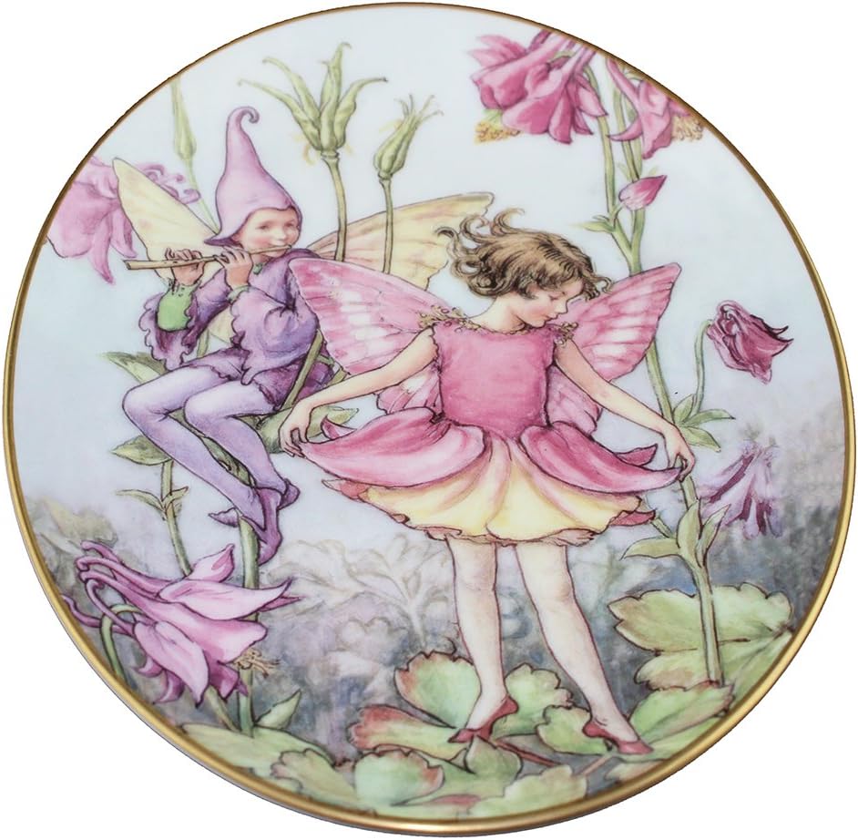 Royal Worcester Flower Fairies 75th Anniversary Plate The Columbine