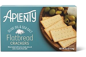 Aplenty, Olive Oil & Sea Salt Flatbread Crackers, 4.4 oz