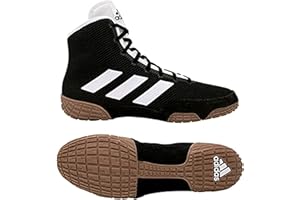 adidas Kids' Tech Fall 2.0 Wrestling Shoes (Black/White, 4.5)