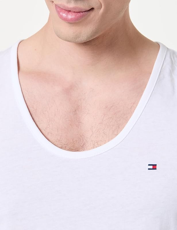 Herren 3er Pack Tank Tops aus Baumwolle, Mehrfarbig (Grey Heather/Black/White), M — Foto 3 von 4