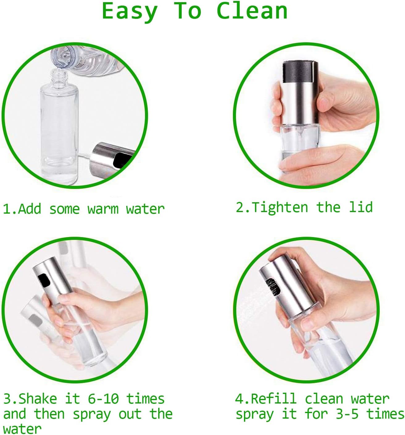 LAO XUE Olive Oil Sprayer Food-Grade Glass Bottle Gispenser For Cooking, BBQ, Salad, Kitchen Baking, Roasting, Frying: Kitchen & Dining