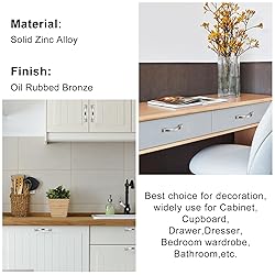 homdiy 10 Pack 3 Inch Cabinet Handles Brushed