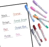 Smart Panda 8 Whiteboard Pens Dual Tip Broad Fine Dry Wipe Markers view 3