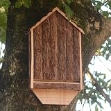 CKB LTD Wooden Bat House Outdoor Shelter Garden Hibernation Home Habitat 30.5cm view 5