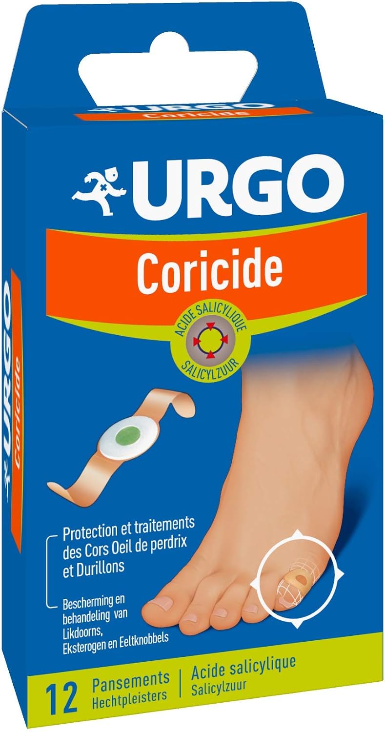 Urgo Verruca and Wart Remover Plaster, 12 Count (Pack of 1)