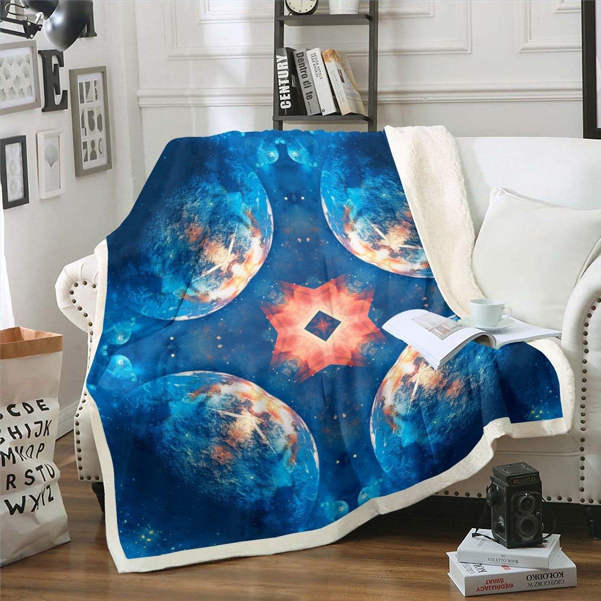 Blanket Throw, Solar System Outer Space Stars