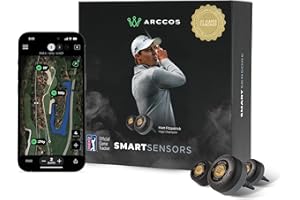 ARCCOS GOLF Arccos Smart Sensors: Automatic Golf Game Tracking System, A.I. Powered GPS Rangefinder & Smart Club Distances