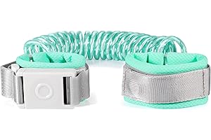 BETERTEK Anti Lost Wrist Link for Toddlers (6.56ft Green) Toddler Leash for Kids with Magnetic Unlock Design Kid Leash with Reflective Strap for Boys and Girls Toddler Wrist Leash for Shopping Family Travel