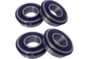 DEEG 4 PCS 99502HNR Wheel Hub Ball Bearing ID 5/8" x OD 1-3/8" x Width 7/16" Double Seal and Snap Ring, Replacement for Go Kart, Mini Bikes and Lawn Mower…