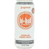 Hi Ball Sparkling Energy Water, Grapefruit, 16 Ounce (Pack of 12)
