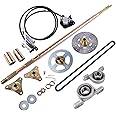 GLOSSY AUTO PARTS Rear Live Axle Kit Sprocket & Hub Brake Assembly Chain,Hub Replacement for Drift Trike Go Kart