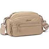 LOVEVOOK Crossbody Bag for Women, Multi-Pockets Purse, Nylon Shoulder Handbags, Water-Resistant & Lightweight