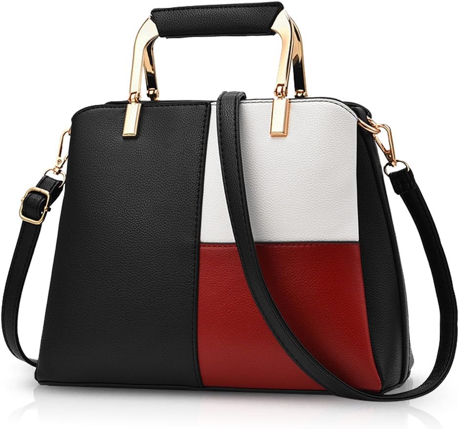 Women Color Simple Handbags Shoulder Bag Crossbody Messenger Bag Tote Satchel for Lady PU Leather