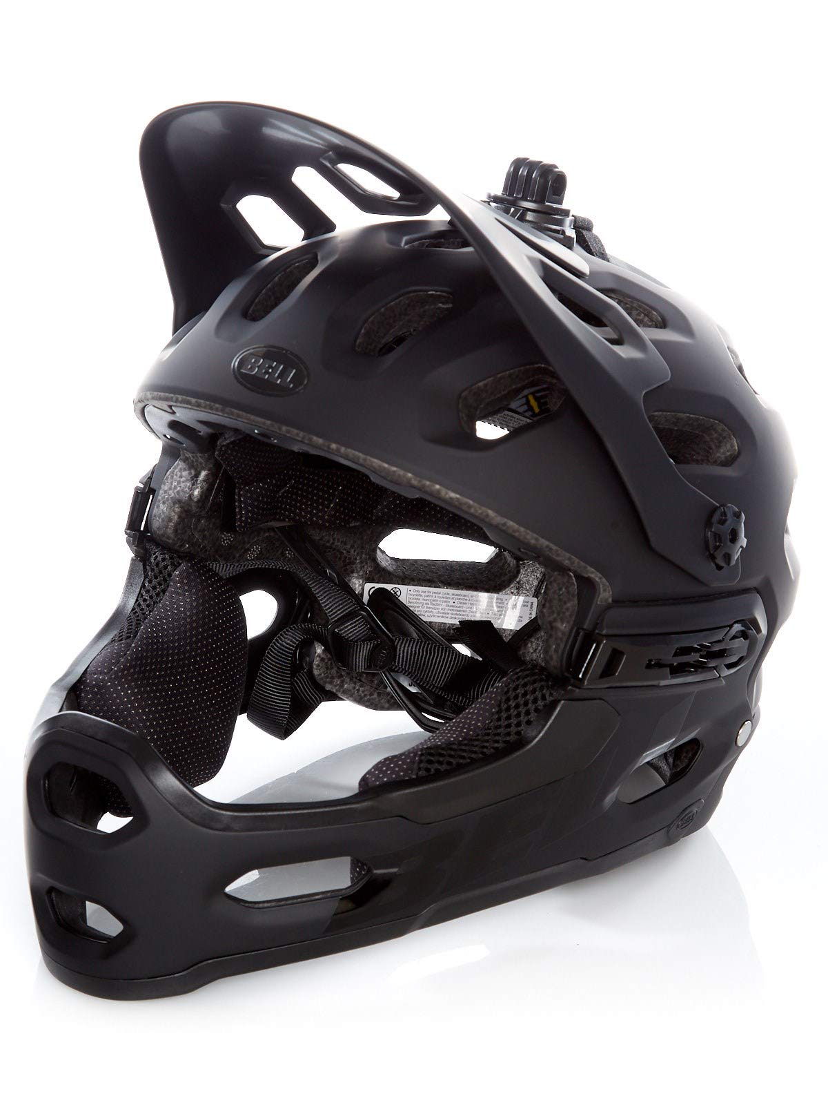 BELL Unisex's Super 3R MIPS MTB Helmet, Matte Black, Medium/55-59 cm