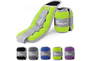 NEALFIT Ankle Weights for Men Women Kids, Leg Arm Wrist Weights with Adjustable Strap for Running, Gymnastics, Aerobics,Gym, Fitness