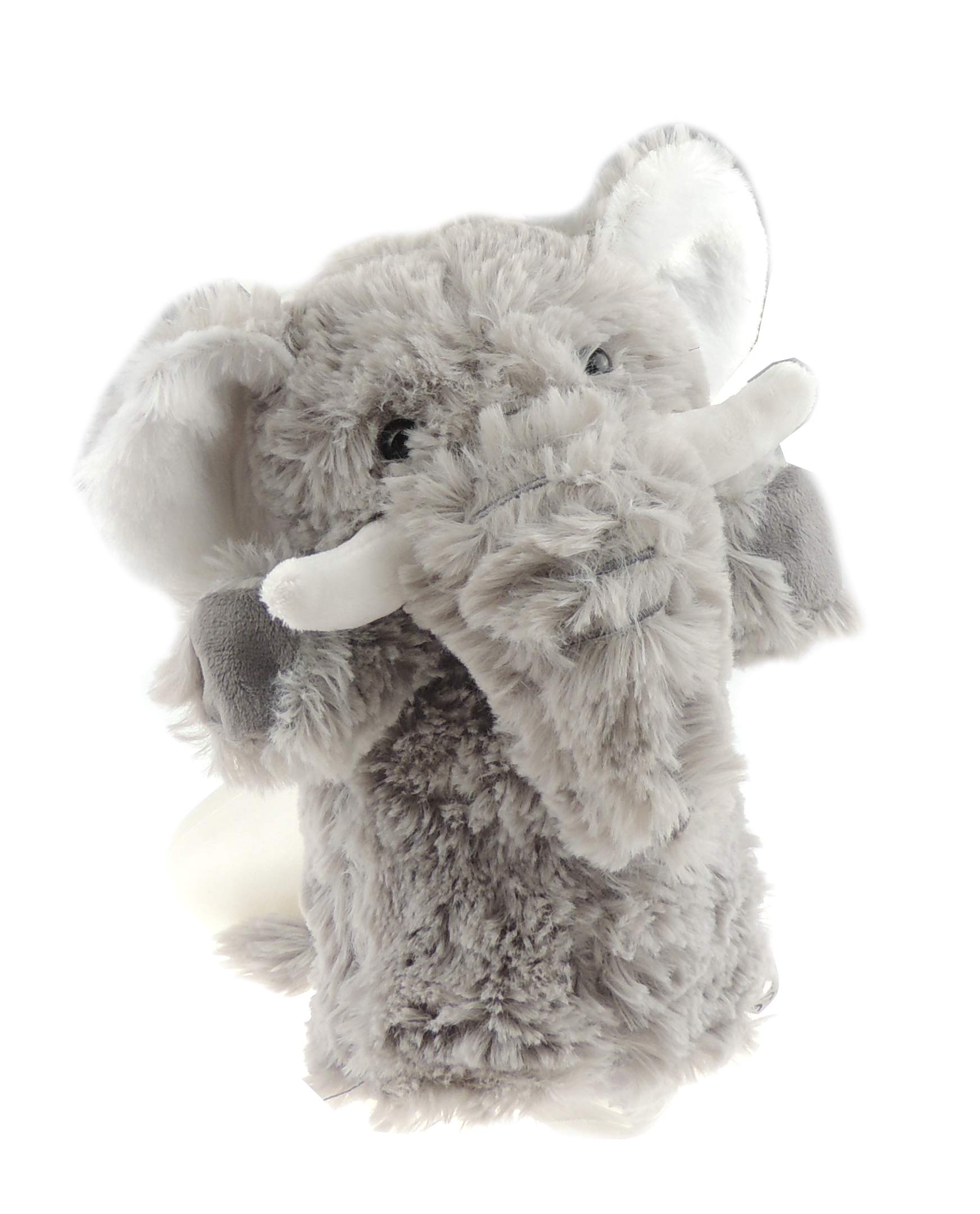 Cute Plush Cuddly Soft Large Kids Childrens Toddlers Boys Girls Role Play Animal Pet Farm Zoo Safari Wildlife Stuffed Toy Interactive Games Hand Puppet Handpuppet 3 4 5 6 7 8 9 10 Year Olds (Elephant)