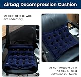 Leikedun Pressure Relief Cushion 16 Holes Inflatable Seat 41x41 cm Blue view 5