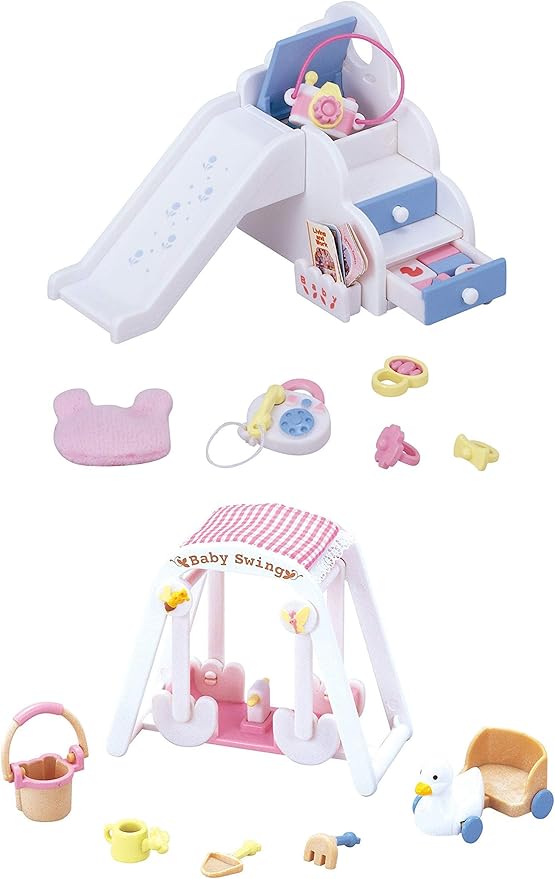 2 swing and slide set