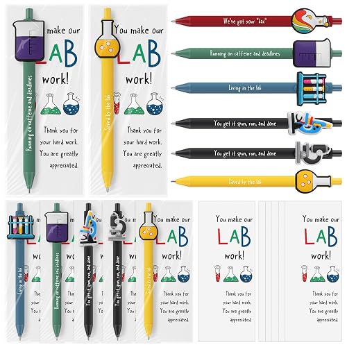 Lab Week Pens Gersoniel 12 Sets Lab Week 2026 Bulk Gifts Funny Pens with Thank You ...